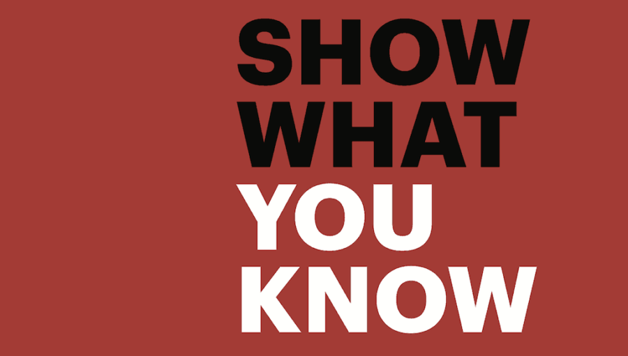 Show me what you say. What you know. Show what you know. Show you what.